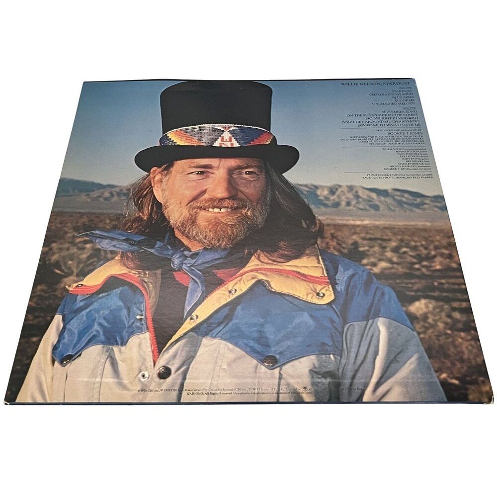Willie Nelson "Stardust" Vinyl LP Album Columbia 35305 Folk & Country EUC Estate